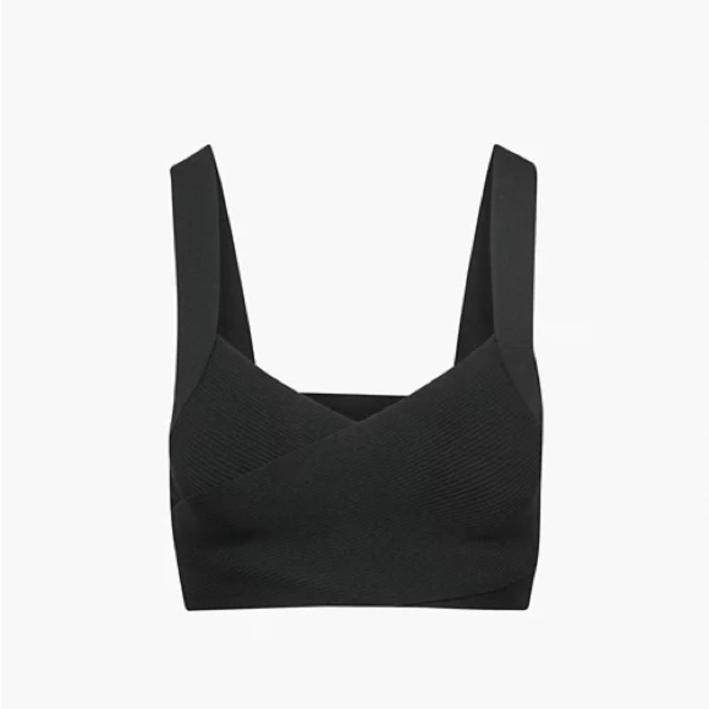 Aritzia Babaton Greek Sculpt Knit tank in black, size XS. NEW WITH TAGS!!!